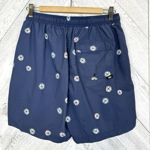 SAXX Cannonball 2N1 Swim Trunks Shorts Mens Size Medium Blue 7" Inseam - Picture 2 of 4